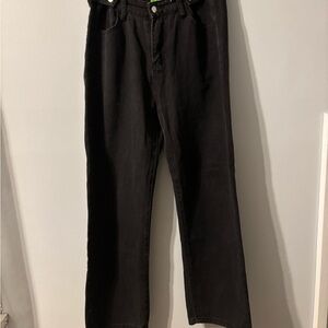 192J Elegant Black Women's Boot Cut Jeans